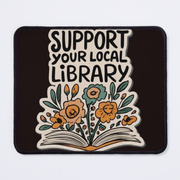 Item preview, Support Your Local Library Books Reading Librarian Floral Pages designed and sold by sadedream.