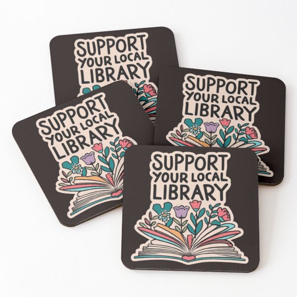 Item preview, Support Your Local Library Books Reading Librarian Floral  designed and sold by sadedream.