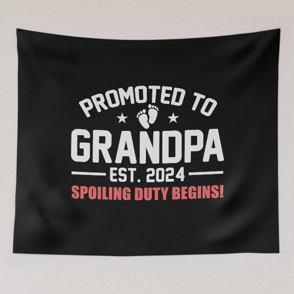Item preview, Promoted to Grandpa Est 2024 Grandpa Est 2024 Pregnancy designed and sold by stylesip.