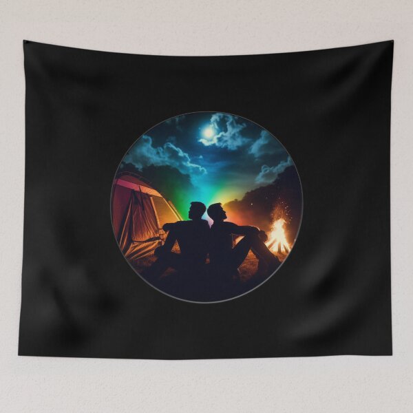 Item preview,  Love is Love-two man-night landscape-under the moonlight 6 designed and sold by DesignAnother.
