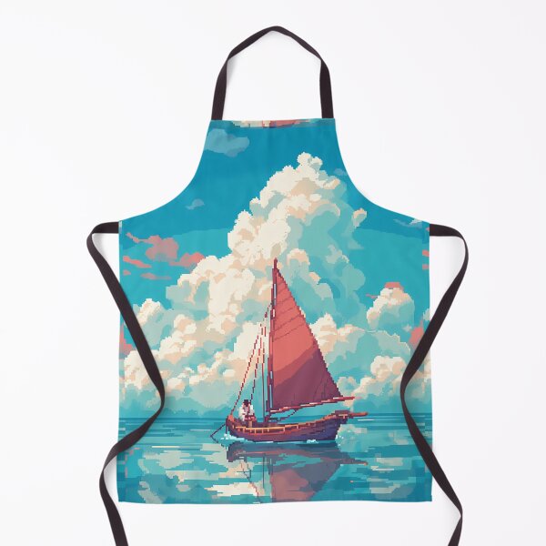 Item preview, Sunny day sailing, relaxing vibes- Pixel art designed and sold by octoboobs.