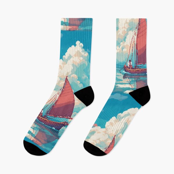 Item preview, Sunny day sailing, relaxing vibes- Pixel art designed and sold by octoboobs.