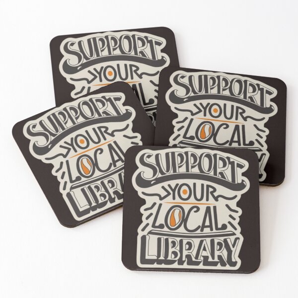 Item preview, Support Your Local Library For Reader Librarian Logo designed and sold by sadedream.