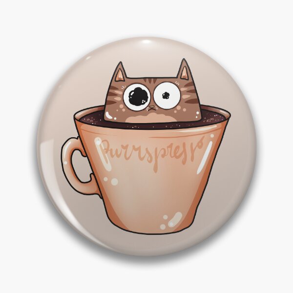 Item preview, Purrspresso Brown Cat designed and sold by Julia Sol.