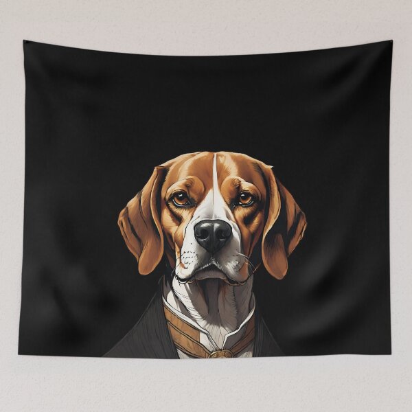 Item preview, Regal Beagle Portrait in Rich Tones designed and sold by ChicTrendz.