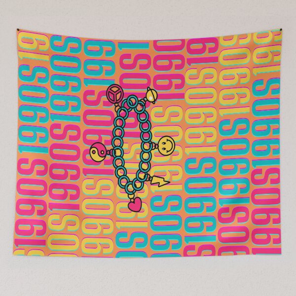 Item preview, 1990s retro design 23 - Orange Background designed and sold by PunjabanJatti.