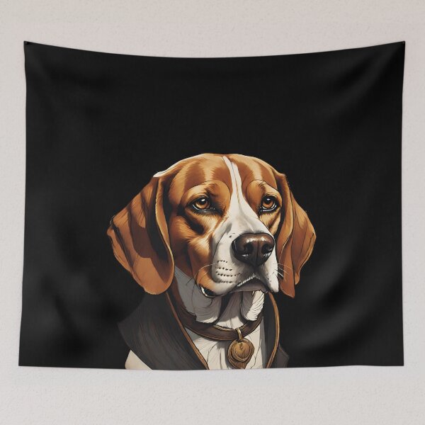 Item preview, Elegant Beagle Portrait Sophistication designed and sold by ChicTrendz.