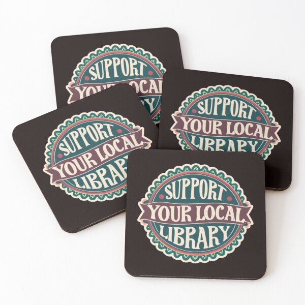 Item preview, Support Your Local Library For Reader Librarian Logo designed and sold by sadedream.