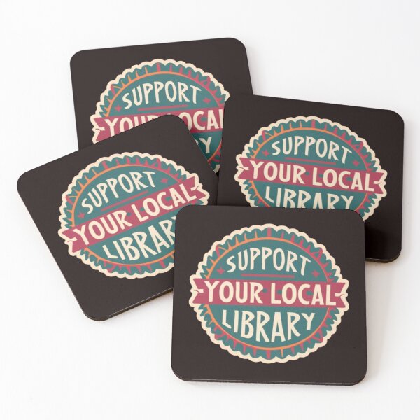 Item preview, Support Your Local Library For Reader Librarian Logo designed and sold by sadedream.