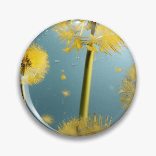 Item preview, yellow dandelion splash in water designed and sold by JangmiHorang.