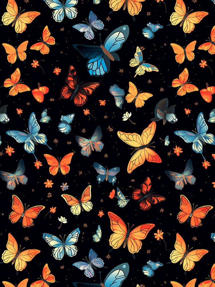 Thumbnail 4 of 4, iPhone Case, Colorful Butterflies Pattern designed and sold by CustomPrintHub.