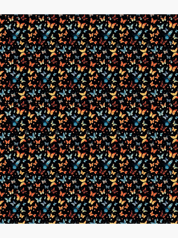 Thumbnail 3 of 3, Backpack, Colorful Butterflies Pattern designed and sold by CustomPrintHub.