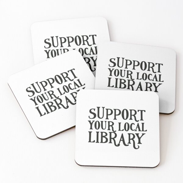 Item preview, Support Your Local Library For Reader Librarian Logo designed and sold by sadedream.