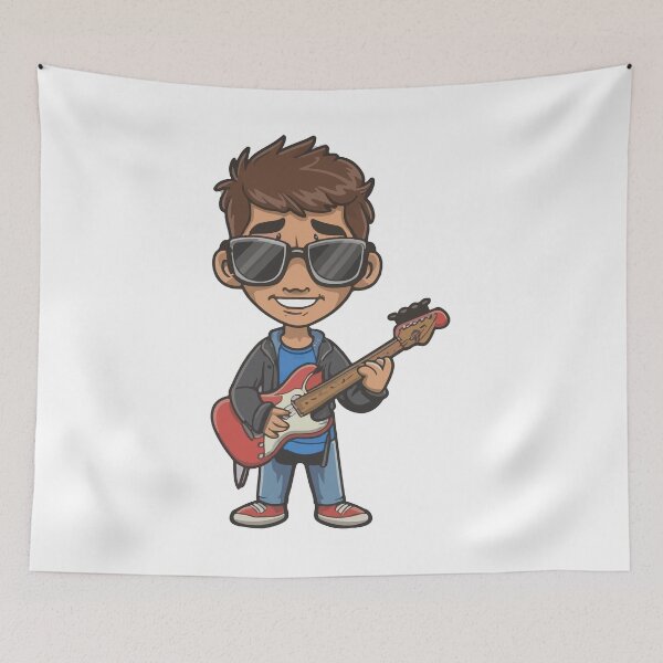 Item preview, boy holding guitar designed and sold by Decor-Craft.