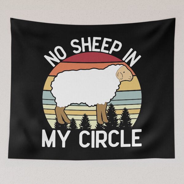 Item preview, No Sheep In My Circle  designed and sold by Hairball-Pets.
