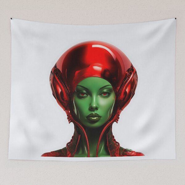 Item preview, Alienwoman with red suit designed and sold by MarvinLiba.