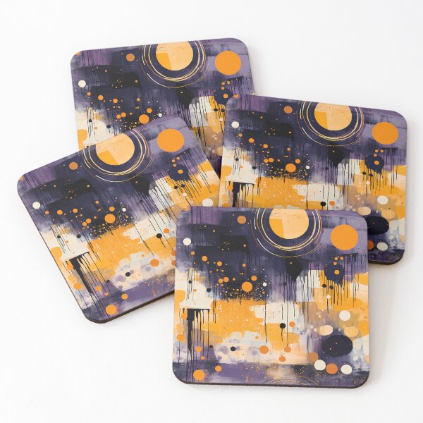 Item preview, Circles & Paint Splatters in Abstract Art. designed and sold by GiveMeMood.