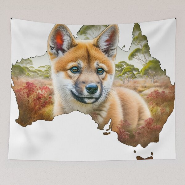 Item preview, Dingo in the wild designed and sold by RubisLeaf.