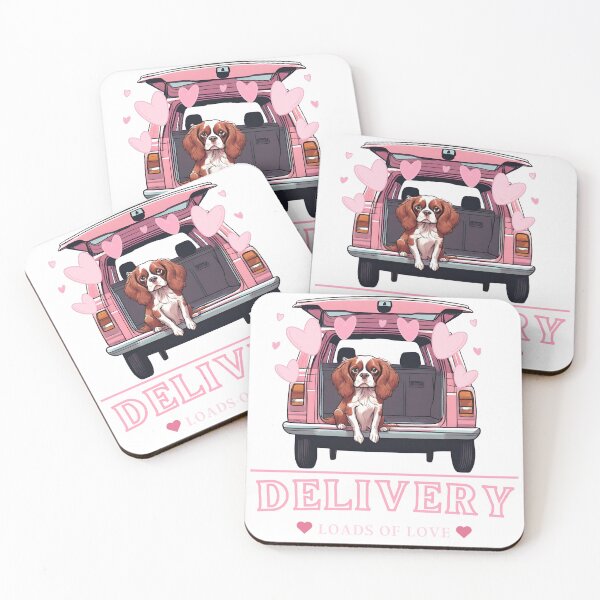 Item preview, Valentine Dog Love Delivery Cavalier Charles King Spaniel Dog designed and sold by GoodyPaws.