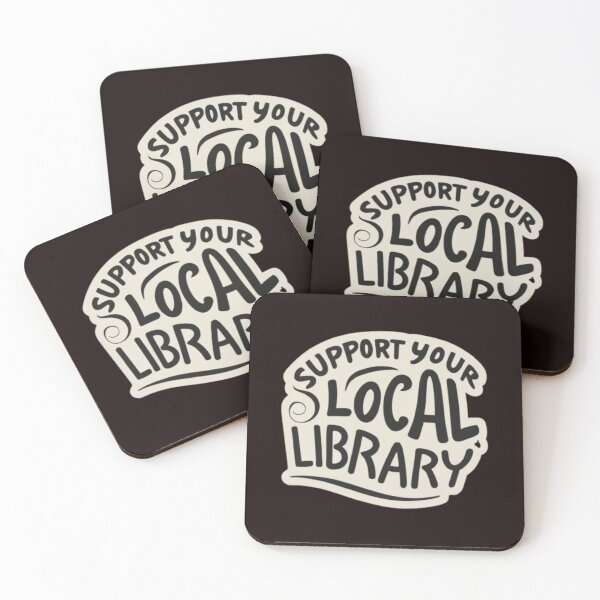 Item preview, Support Your Local Library For Reader Librarian Logo designed and sold by sadedream.