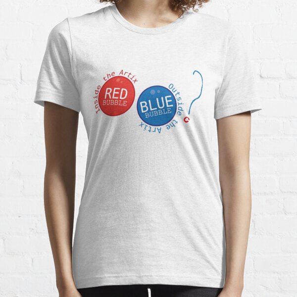 Red Blue Bubbles T-shirt essentiel