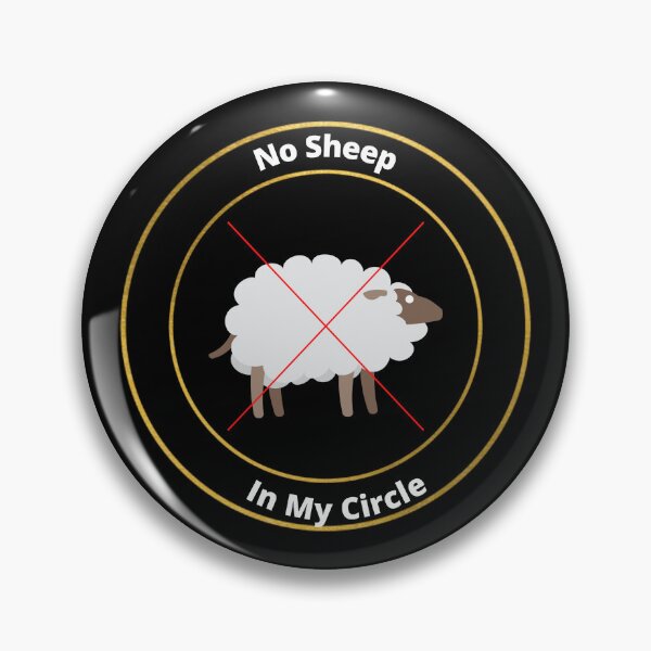 Item preview, No Sheep In My Circle  designed and sold by Hairball-Pets.