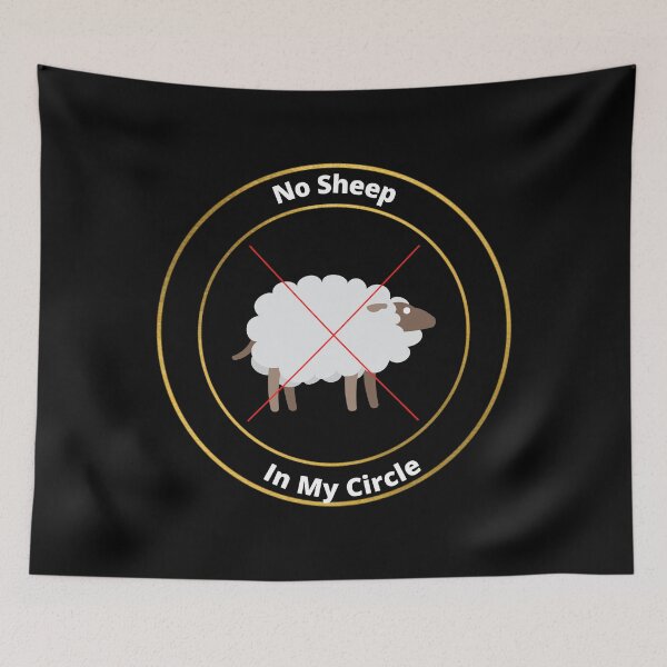 Item preview, No Sheep In My Circle  designed and sold by Hairball-Pets.