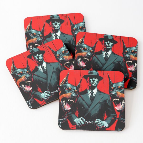 Item preview, Mafia Boss with Two Angry Dobermans [Noir, Crime] designed and sold by RESToRAPTOR.