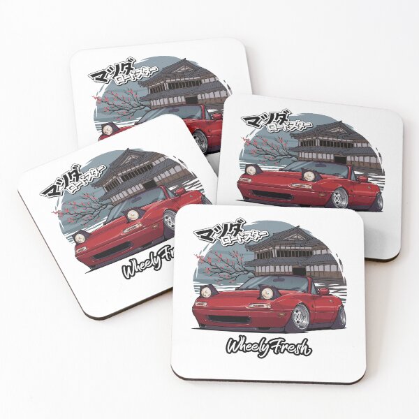 Item preview, Red Mazda MX5 Japanese Style Design - WheelyFresh designed and sold by Wheelyfresh.
