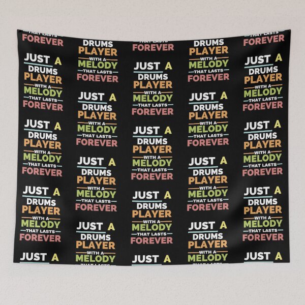 Item preview, Just a drums player with a melody that lasts forever designed and sold by greenbluearts.
