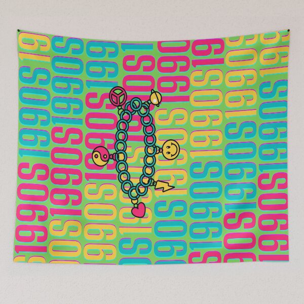 Item preview, 1990s retro design 23 - Green Background designed and sold by PunjabanJatti.