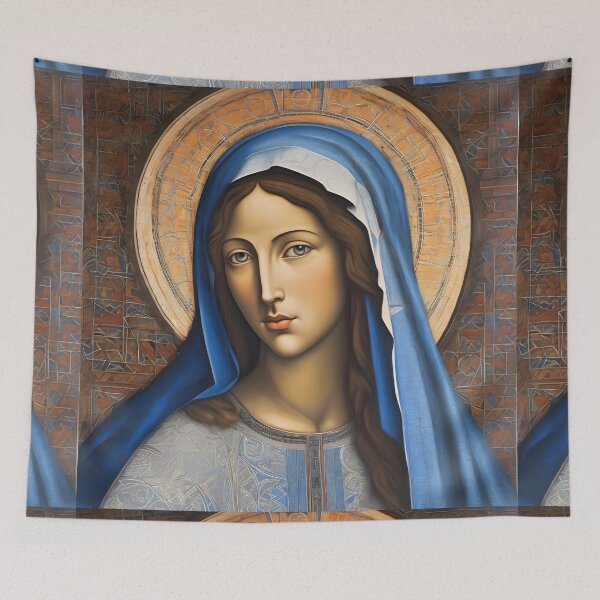 Item preview, painting of Our Lady in the Renaissance style designed and sold by bogfl.