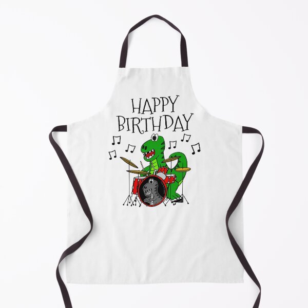 Item preview, T-Rex Dinosaur Drums Happy Birthday Drummer Musician designed and sold by doodlerob.