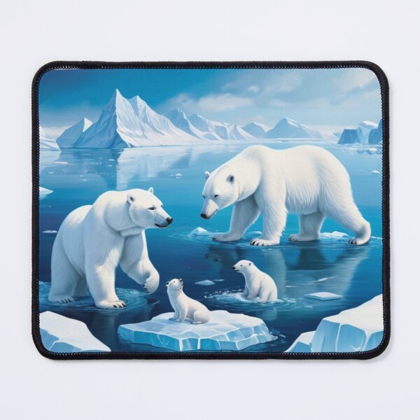 Item preview, Majestic Polar Bears in a White Wonderland designed and sold by BaisaStudio.