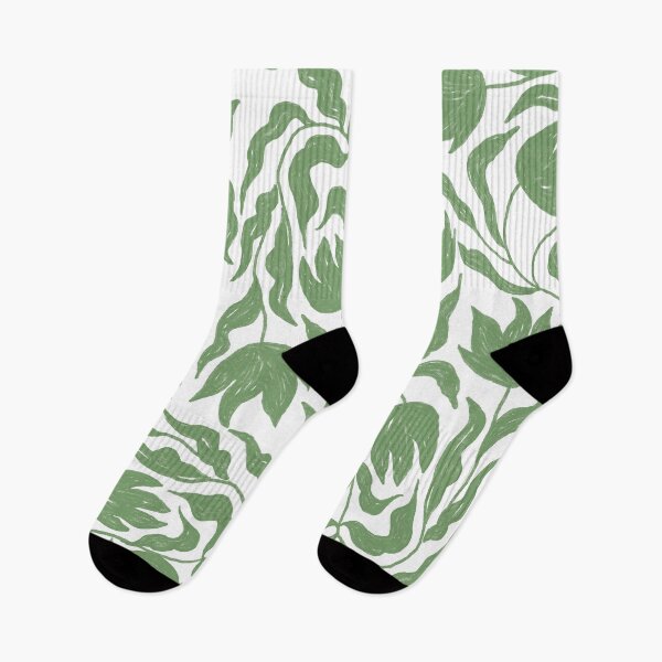 Item preview, Abstract Tulip Pattern in Sage green designed and sold by lauragraves.