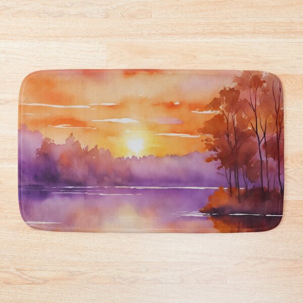 Item preview, Sunset Lake Warmth designed and sold by colorvisionart.