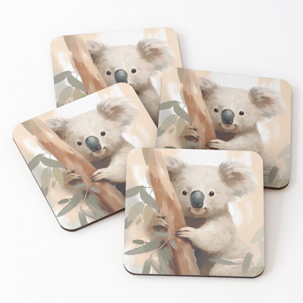 Item preview, Koala on the eucalyptus tree designed and sold by WarmHeartedArt.