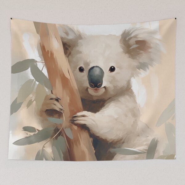 Item preview, Koala on the eucalyptus tree designed and sold by WarmHeartedArt.