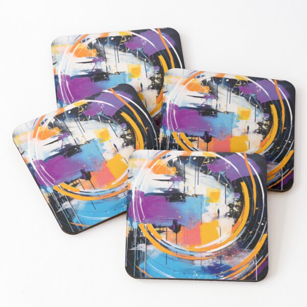 Item preview, Vibrant Modern Art Bold Abstract Eccentric geometric Design  designed and sold by NortonArt.
