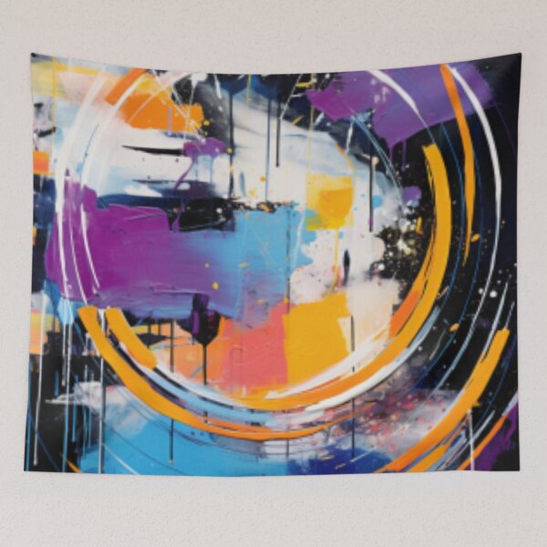 Item preview, Vibrant Modern Art Bold Abstract Eccentric geometric Design  designed and sold by NortonArt.