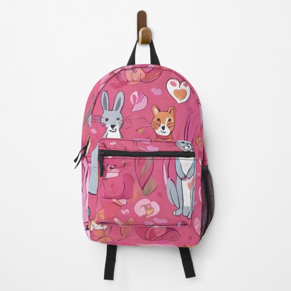 Item preview, Pink animals pattern designed and sold by RiawsShop.