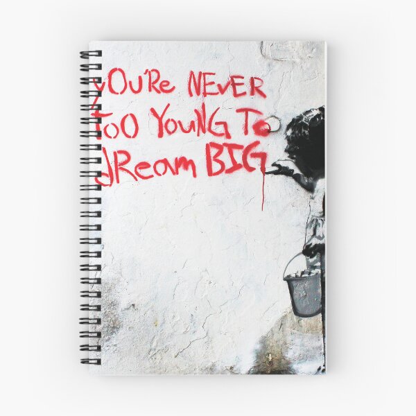 Item preview, Youre Never Too Young To Dream Big - Banksy Mural Street Art designed and sold by WE-ARE-BANKSY.