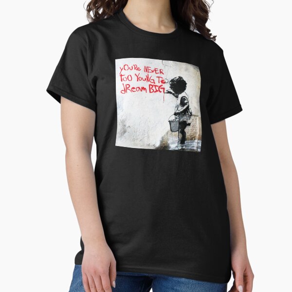 Item preview, Youre Never Too Young To Dream Big - Banksy Mural Street Art designed and sold by WE-ARE-BANKSY.