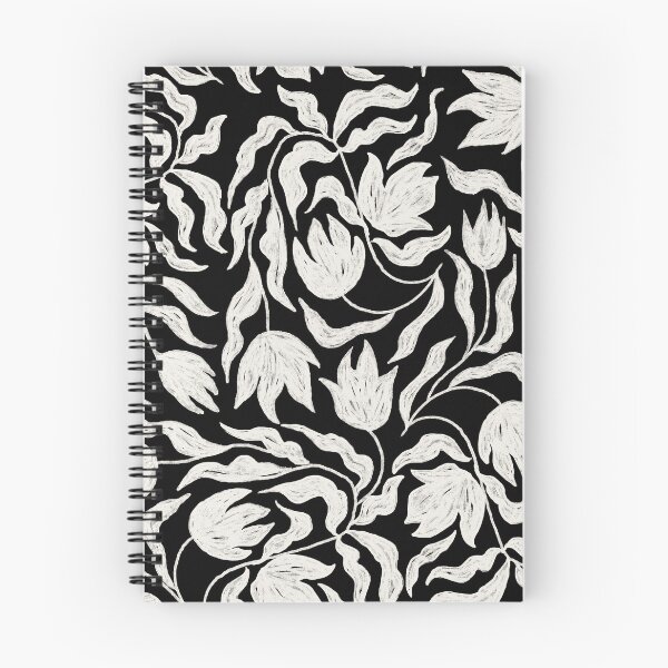Item preview, Abstract Tulip Pattern in black and white designed and sold by lauragraves.