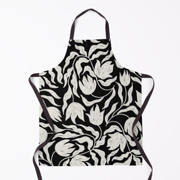 Item preview, Abstract Tulip Pattern in black and white designed and sold by lauragraves.