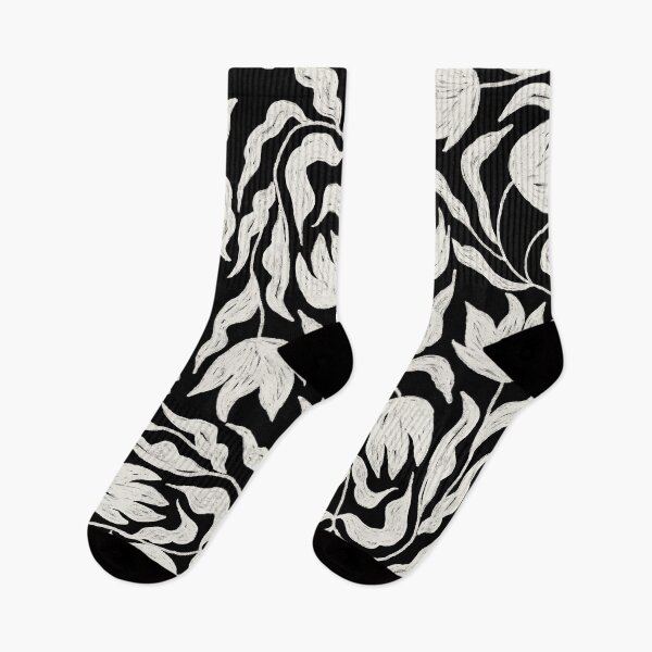 Item preview, Abstract Tulip Pattern in black and white designed and sold by lauragraves.