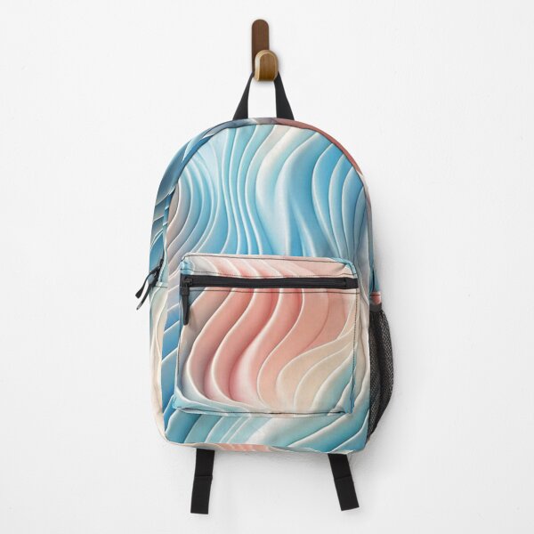 Item preview, Trans Abstract Blue Pink Waves designed and sold by PEACHFULLY.