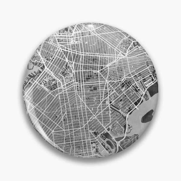 Artikelvorschau, Straßenkarte von Brooklyn, New York City entworfen und verkauft von ArtPrints.