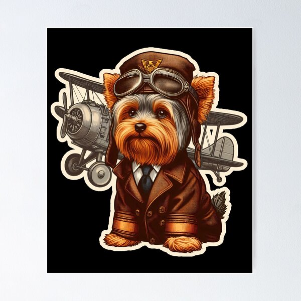 Item preview, Yorkshire Terrier Pilot designed and sold by ThisDress.