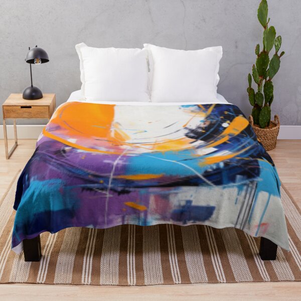 Aperçu de l'œuvre Art moderne vibrant, abstrait audacieux, conception géométrique excentrique créée et vendue par NortonArt.